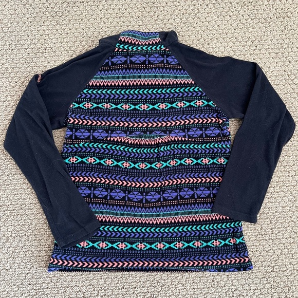 COLUMBIA Girls Aztec Print Fleece Size Large - Picture 4 of 5